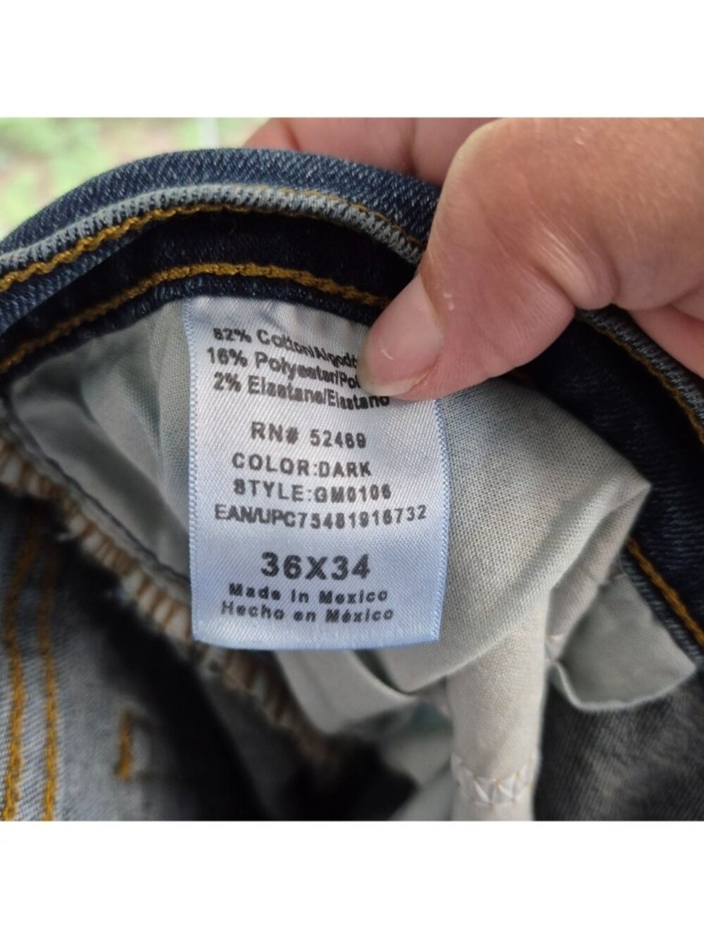 George Mens Athletic Fit Medium Wash Denim Jeans Size 36x34 - Picture 7 of 7